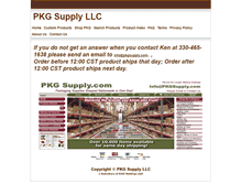 Tablet Screenshot of pkgsupply.com